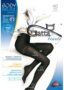 Релаксиращ чорапогащник в златисто Body Relaxmedica Golden 40 DEN 