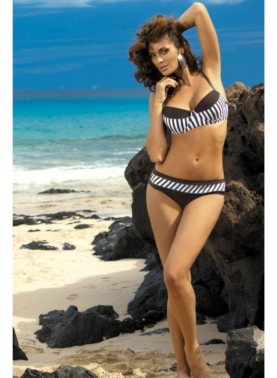 Бански костюм от две части в кафяво Brooke M-225-15-Бански две части-LadyStyle.bg