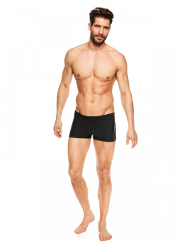 Мъжки черни плувки с декорация отстрани 99X