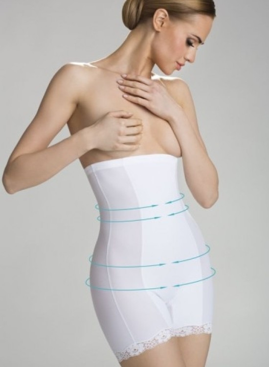 Оформящи бикини с висока талия в бяло Vanessa