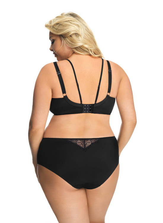 Черен сутиен в големи размери K538 