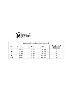 Бански костюм от две части в оранжево Cornelia M-321-8