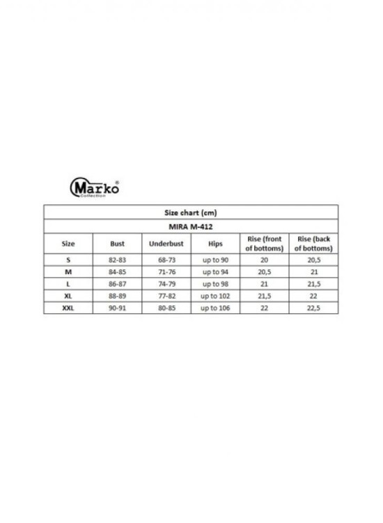 Бански костюм от две части в синьо Mira M-412-1 Бански костюм от две части в синьо Mira M-412-1