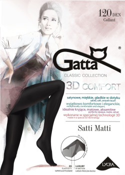 Безшевни чорапогащи в черен цвят LYCRA® 3D Satti Matti 120 DEN