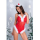 Секси коледно боди с пух Naughty Santa Секси коледно боди с пух Naughty Santa