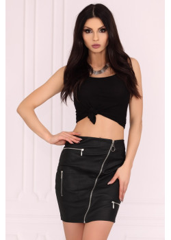 Дамска пола в черен цвят Pearliema