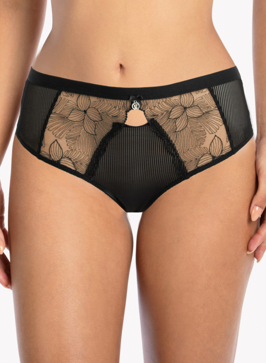 Микрофибърни бразилиани в черен цвят URSULA 1059