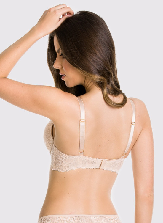 Сутиен с повдигащ ефект в бежов цвят JULIA 19167 