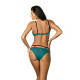 Бански костюм от две части в зелено Nathalie M-391-2-Бански две части-LadyStyle.bg