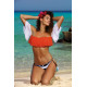 Плажен топ в оранжево Grace M-488-7-Плажни туники-LadyStyle.bg