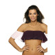 Плажен топ в цвят патладжан Grace M-488-4-Плажни туники-LadyStyle.bg
