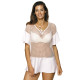 Плажна туника в бяло Claire M-460-1-Плажни туники-LadyStyle.bg Плажна туника в бяло Claire M-460-1-Плажни туники-LadyStyle.bg