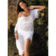 Плажна туника в бяло Dora M-443-1-Плажни туники-LadyStyle.bg Плажна туника в бяло Dora M-443-1-Плажни туники-LadyStyle.bg