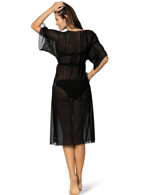 Плажна туника в черно Dora M-443-2-Плажни туники-LadyStyle.bg Плажна туника в черно Dora M-443-2-Плажни туники-LadyStyle.bg