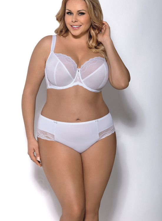 Бял сутиен за голям бюст с меки чашки K324 Adele-Големи размери-LadyStyle.bg Бял сутиен за голям бюст с меки чашки K324 Adele-Големи размери-LadyStyle.bg