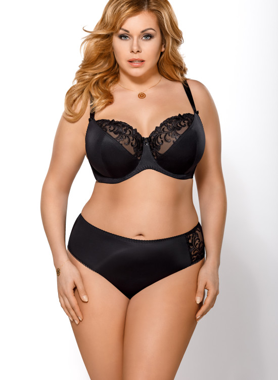 Сутиен за голям бюст в черен цвят Victoria K378-Големи размери-LadyStyle.bg Сутиен за голям бюст в черен цвят Victoria K378-Големи размери-LadyStyle.bg