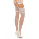 Фини бели 7/8 чорапи Romance white-Чорапи-LadyStyle.bg