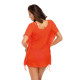 Плажна туника в оранжев цвят Kaya M-516-2-Плажни туники-LadyStyle.bg