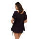 Плажна туника в черен цвят Kaya M-516-10-Плажни туники-LadyStyle.bg Плажна туника в черен цвят Kaya M-516-10-Плажни туники-LadyStyle.bg