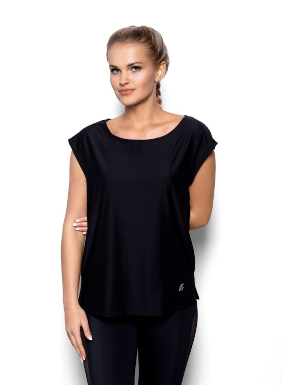 Спортен дамски топ Aida в черен цвят-Блузи / Топове-LadyStyle.bg