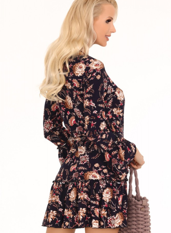 Елегантна мини рокля в черно Brynn-Къси рокли-LadyStyle.bg