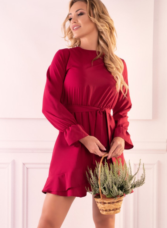 Мини рокля в цвят циклама Manetera-Къси рокли-LadyStyle.bg Мини рокля в цвят циклама Manetera-Къси рокли-LadyStyle.bg