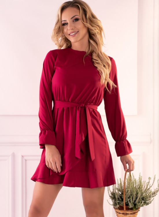 Мини рокля в цвят циклама Manetera-Къси рокли-LadyStyle.bg Мини рокля в цвят циклама Manetera-Къси рокли-LadyStyle.bg