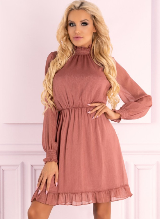 Елегантна розова рокля Collya-Къси рокли-LadyStyle.bg Елегантна розова рокля Collya-Къси рокли-LadyStyle.bg
