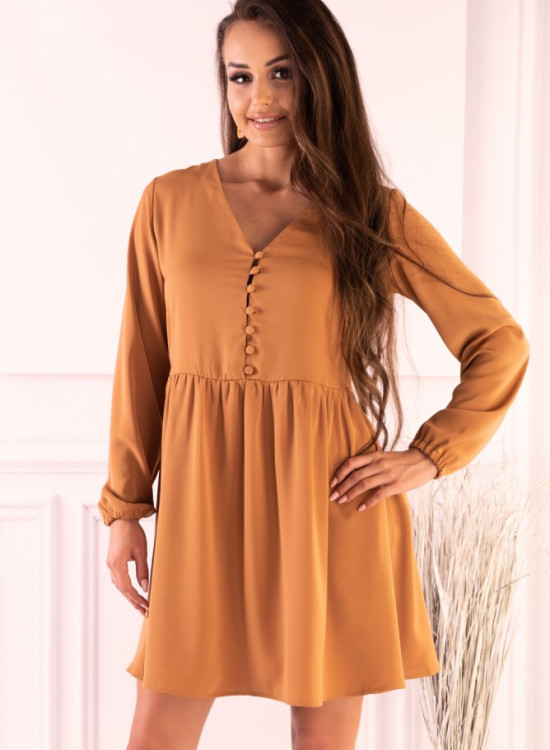 Мини рокля в жълто Mayonati-Къси рокли-LadyStyle.bg Мини рокля в жълто Mayonati-Къси рокли-LadyStyle.bg