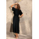 Дълга плажна туника в черен цвят Hilda M-568-1-Плажни туники-LadyStyle.bg Дълга плажна туника в черен цвят Hilda M-568-1-Плажни туники-LadyStyle.bg