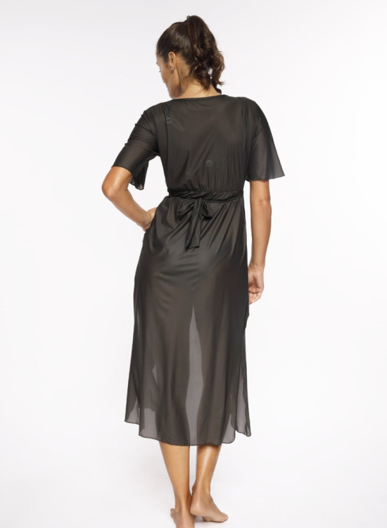 Дълга плажна туника в цвят антрацит Hilda M-568-2-Плажни туники-LadyStyle.bg Дълга плажна туника в цвят антрацит Hilda M-568-2-Плажни туники-LadyStyle.bg