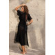 Дълга плажна туника в черен цвят Vera M-567-1-Плажни туники-LadyStyle.bg Дълга плажна туника в черен цвят Vera M-567-1-Плажни туники-LadyStyle.bg