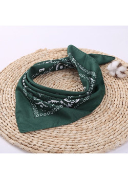 Кърпа за глава бандана Bandana в тъмнозелен цвят
