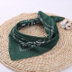 Кърпа за глава бандана Bandana в тъмнозелен цвят-Бандани-LadyStyle.bg Кърпа за глава бандана Bandana в тъмнозелен цвят-Бандани-LadyStyle.bg