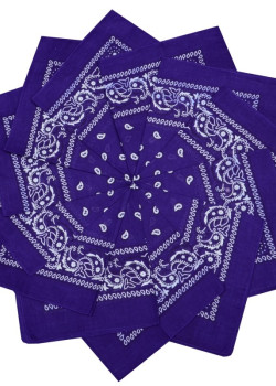 Кърпа за глава бандана Bandana в тъмно лилаво