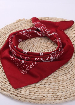 Кърпа за глава бандана Bandana в тъмночервено