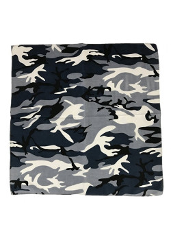 Кърпа за глава бандана Bandana в сив камуфлаж