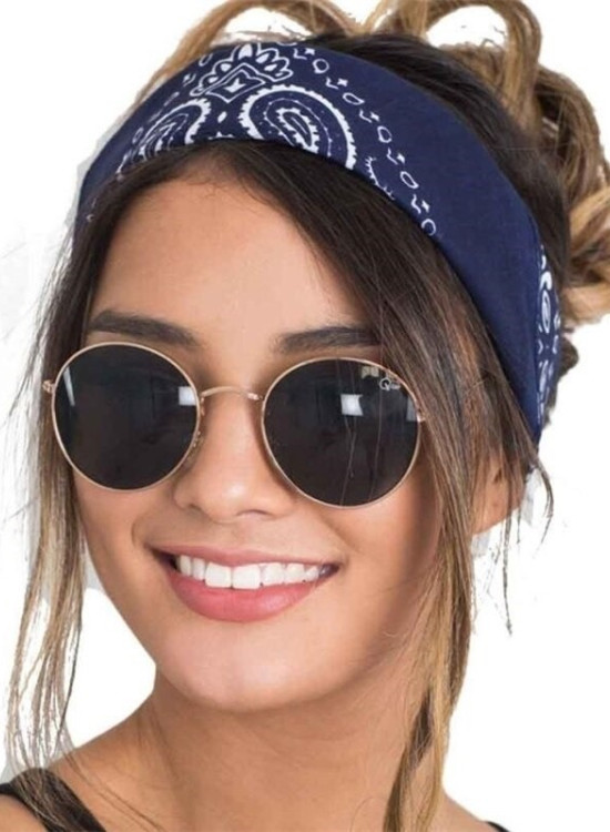 Кърпа за глава бандана Bandana в тъмносиньо-Бандани-LadyStyle.bg Кърпа за глава бандана Bandana в тъмносиньо-Бандани-LadyStyle.bg