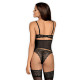 Корсет с прашки в черно Contica-Комплекти-LadyStyle.bg Корсет с прашки в черно Contica-Комплекти-LadyStyle.bg