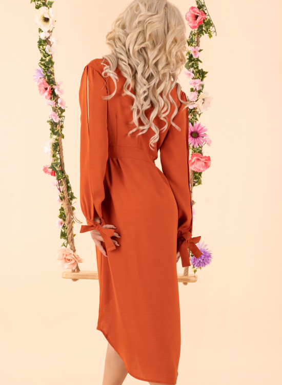 Асиметрична рокля Mallani-Къси рокли-LadyStyle.bg Асиметрична рокля Mallani-Къси рокли-LadyStyle.bg