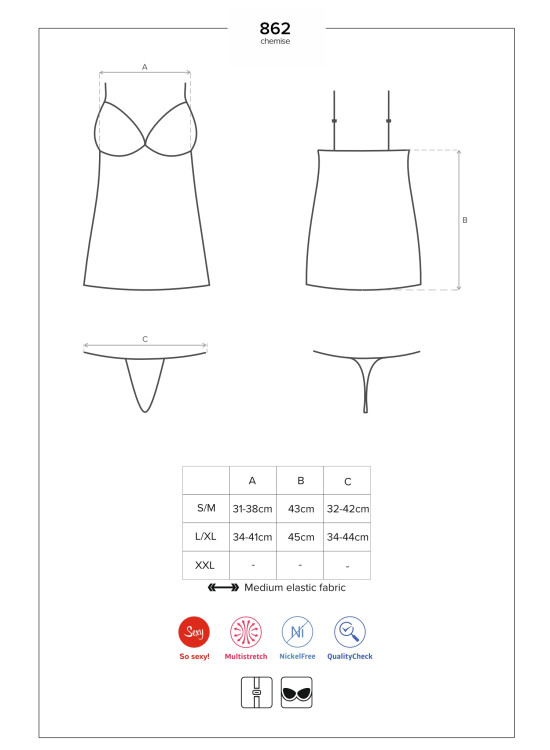 Секси нощница 862-CHE-1-Комплекти-LadyStyle.bg Секси нощница 862-CHE-1-Комплекти-LadyStyle.bg