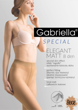 Матов чорапогащник в бежов цвят Elegant Matt 8 DEN Beige