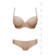 Бежов сутиен с подплатени чашки Camila 01002-Големи размери-LadyStyle.bg