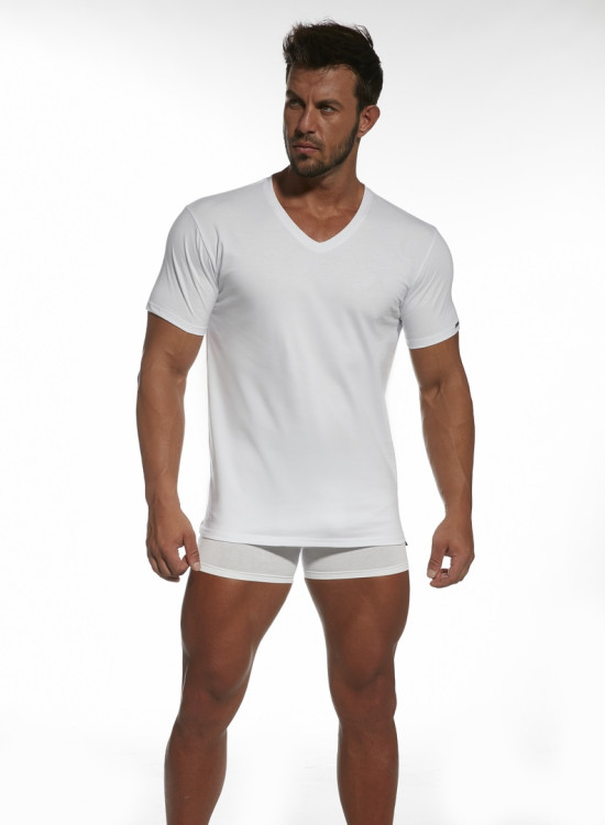Mъжка тениска Authentic 201 в бял цвят-Пижами-LadyStyle.bg