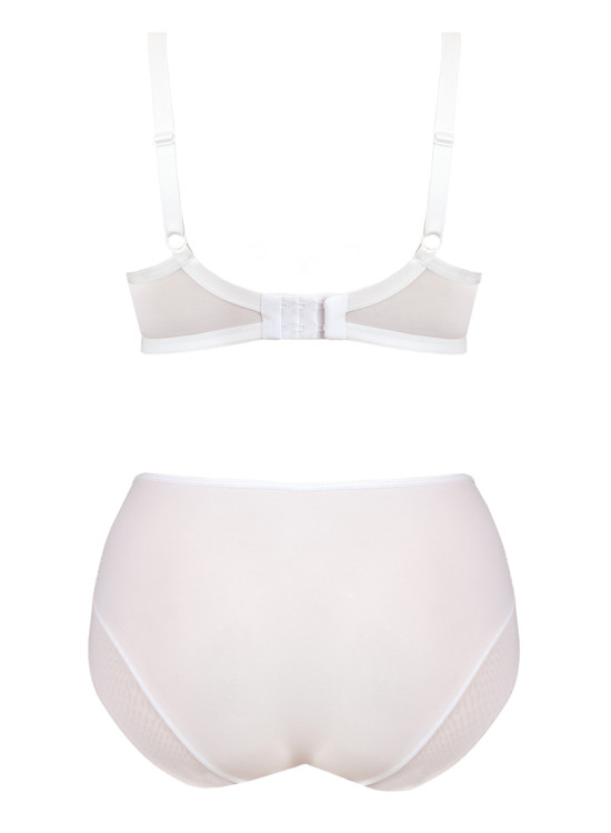 Сутиен с меки чашки в бял цвят 19057-Мека чашка-LadyStyle.bg