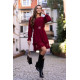 Ефирна рокля в цвят бордо Inkonia-Къси рокли-LadyStyle.bg Ефирна рокля в цвят бордо Inkonia-Къси рокли-LadyStyle.bg