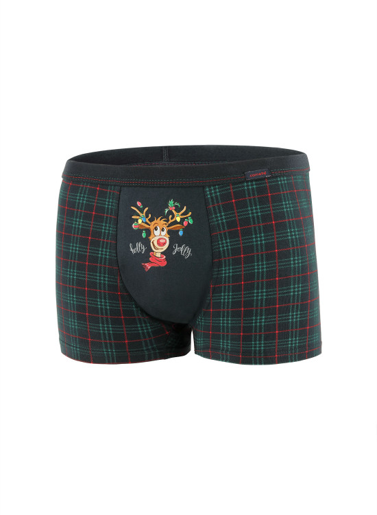 Мъжки коледни боксерки на каре Rudolph-Боксерки-LadyStyle.bg Мъжки коледни боксерки на каре Rudolph-Боксерки-LadyStyle.bg
