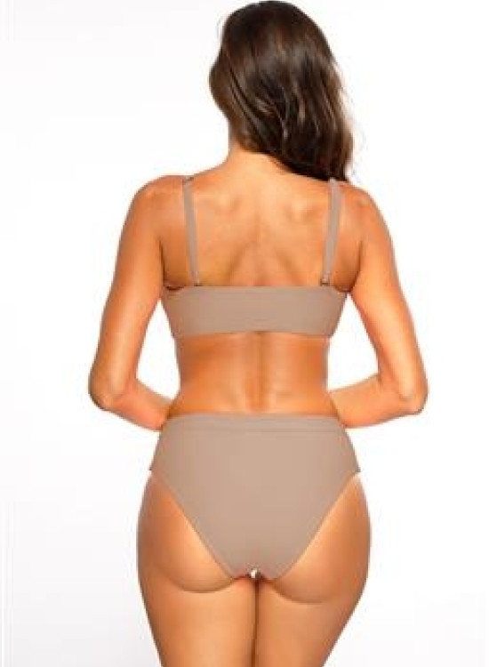 Бански костюм от две части в цвят мока Rachela M-614-12-Бански 2024-LadyStyle.bg Бански костюм от две части в цвят мока Rachela M-614-12-Бански две части-LadyStyle.bg