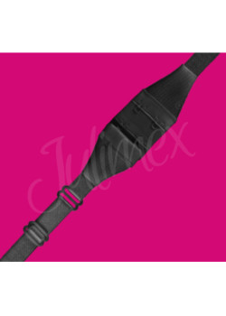 Закопчалка за изрязан гръб в черен цвят 