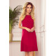 Миди рокля в червен цвят 308-2
